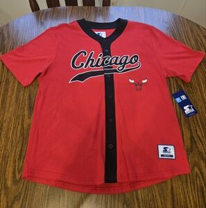 Chicago Bulls Baseball Jersey  NWT